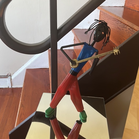 Set of three welded Rastafarian musician’s figures - Picture 3 of 11